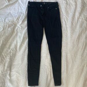 7FAM Black Skinny Jeans